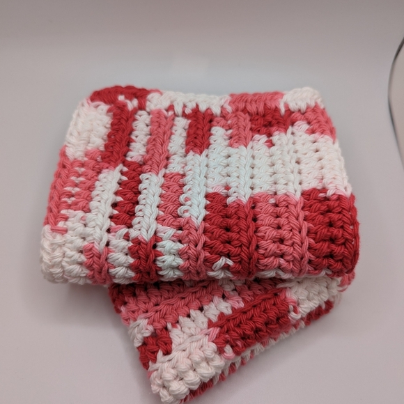 💞2/$20 HAND CRAFTED Crocheted All Purpse 100% Cottn Reusble Bath or Dish Cloths - Picture 6 of 7